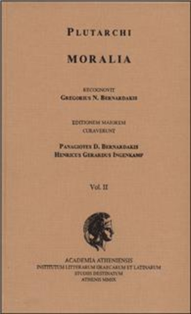 259263-Plutarchi Moralia recognovit Gregorius N. Bernardakis. Vol. II