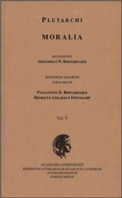 259266-Plutarchi Moralia recognovit Gregorius N. Bernardakis. Vol. V