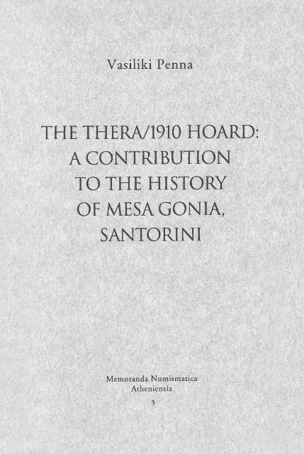284290-The Thera/1910 hoard: A contribution to the history of Mesa Gonia, Santorini